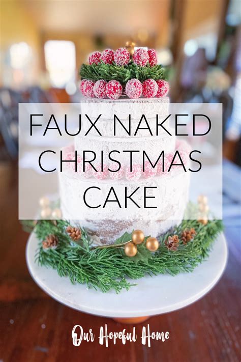 Our Hopeful Home Ways To Decorate A Fake Naked Christmas Cake