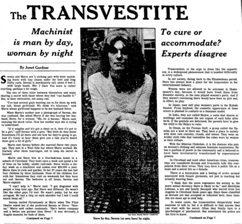 The Transvestite Digital Transgender Archive
