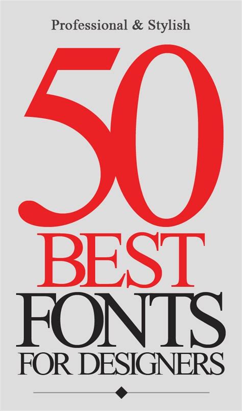 50 Best Hand Picked Stylish Fonts For Graphic Designers Graphic Design
