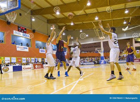 Basketball Match Barcelona Vs Joventut Editorial Stock Photo - Image of