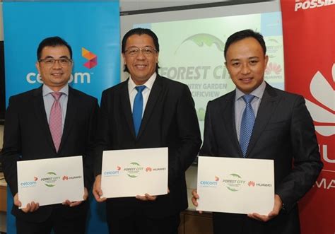 Johor tarikh tutup permohonan : Celcom, Huawei to make Forest City a smarter & safer city