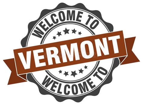 Welcome To Vermont Seal Stock Vector Illustration Of Peeler 119081025