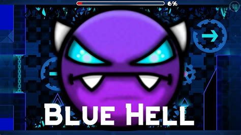 Geometry Dash Blue Hell Easy Demon Youtube