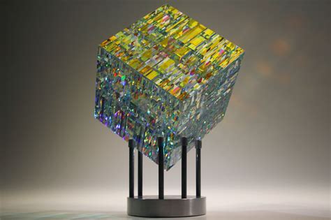 Magik Chroma Cube By Jack Storms Jack Storms Glass Art Painted Glass Art