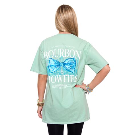 Bourbon & Bow Ties Tee in Herbal Mist by The Southern Shirt Co. | Southern shirts, Southern ...