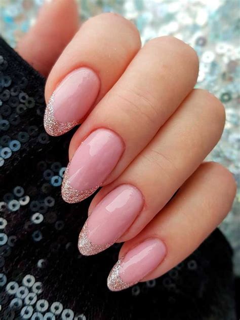 53 Stunning Modern French Manicure Ideas For 2023 Glitter Tip Nails