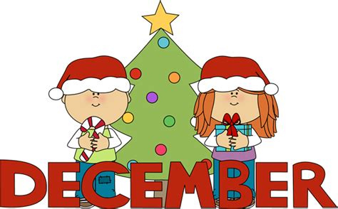 Clip Art For Each Month Month Of December Christmas Clip Art Image