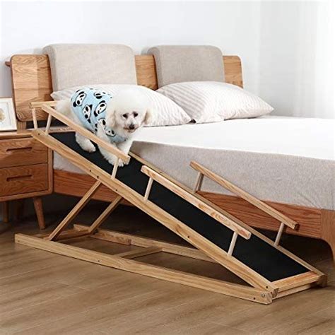 Mdbt Dog Bed Ramps For Small Dogs Wood Pet Ramp For High Beds 59 In