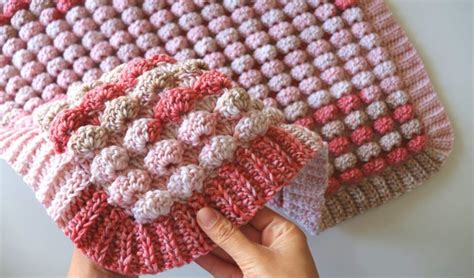 Puff Textured Baby Blanket Free Crochet Patterns