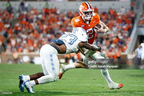 Cade Klubnik Of The Clemson Tigers Runs The Ball Against Power Echols News Photo Getty Images