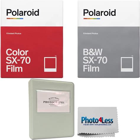 Buy Polaroid Color Instant Film For Sx 70 8 Sheets Polaroid Black