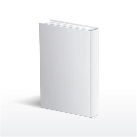 Maximum number of pages in book: Blank vertical white book cover vector template By ...