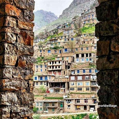 The Beautiful Kurdish Village Of Hajij In The Province Kirmaşan Iran