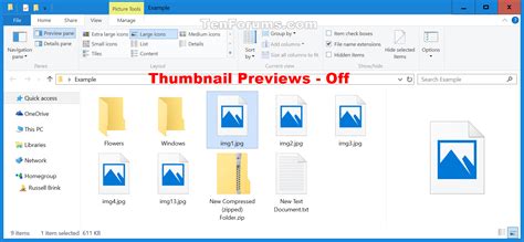 Enable Or Disable Thumbnail Previews In File Explorer In Windows 10