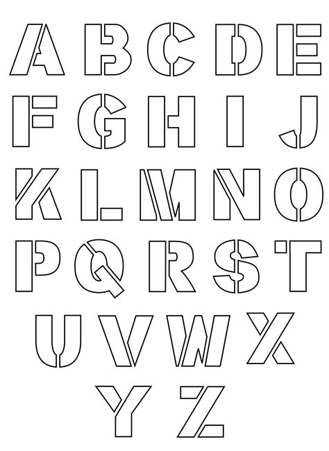 6 Best Images Of Free Printable Letter Stencils Designs Free