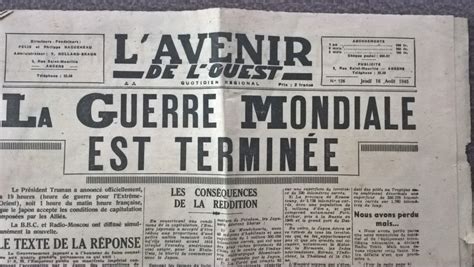Mai Septembre 1945 Les Journaux De La Fin De La Seconde Guerre Mondiale