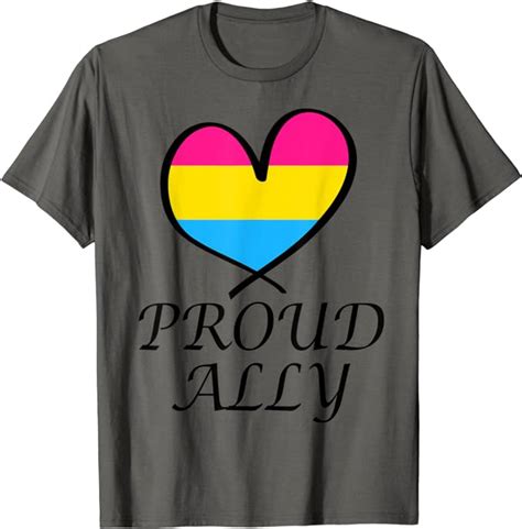 Amazon Com Proud Ally Heart Flag Lgbt Gay Pride Support Pansexual