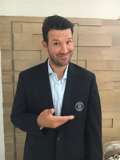 Photo Tony Romo Posts Silly Picture With Cbs Jacket