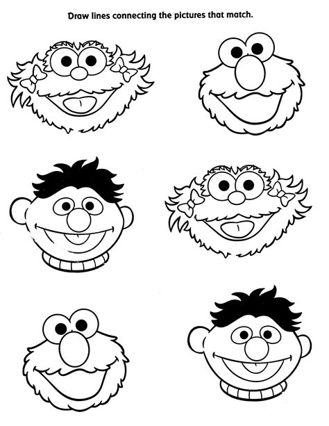 Easily Free Printable Coloring Pages Sesame Street Characters
