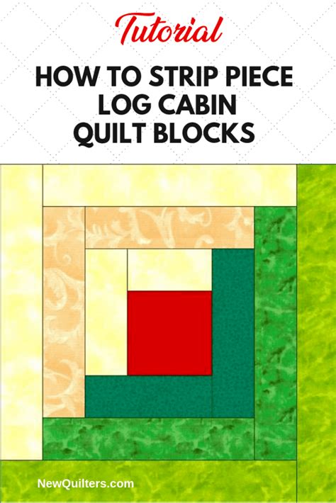 Knitters will enjoy making a colorful afghan using any colors and all colors of the rainbow from pastels to winter or summer colors. Log Cabin Quilt Blocks - Strip Piecing Tutorial | New Quilters