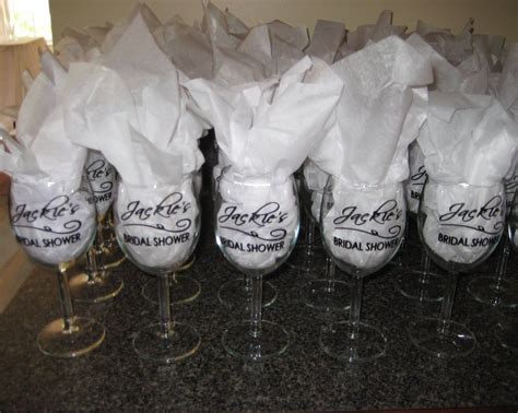 Wine Glass Party Favors The Wine Glasses Came Out Great And She Even Posted A Diy Tutorial On