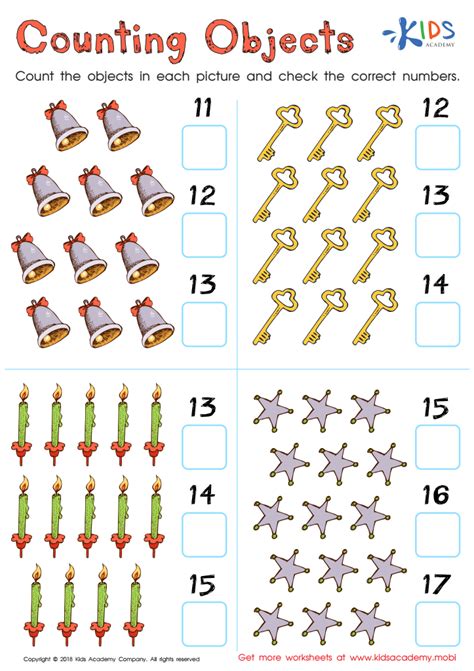 Premium Vector Worksheet On Numbers For Children Counting