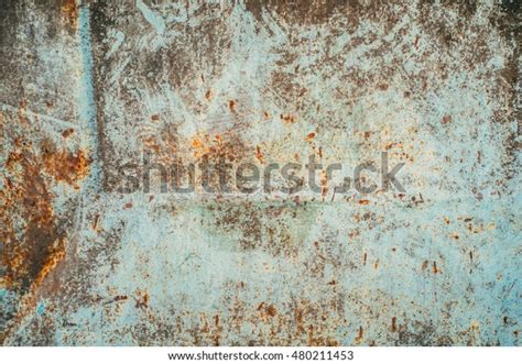 Faded Peeled Rusty Corroded Grunge Metal Stock Photo Edit Now 480211453