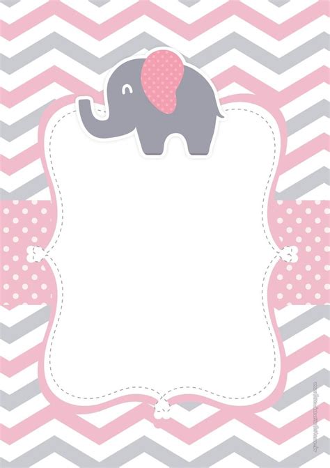 En este post te voy a enseñar 3 ideas para decorar ese evento con elefantes, un animalito muy bonito para los bebés. Invitaciones De Elefante Para Baby Shower Nina | Baby ...