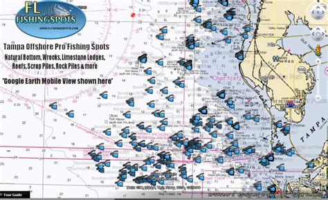Tampa Florida Offshore Fishing Map Florida Fishing Maps For Gps