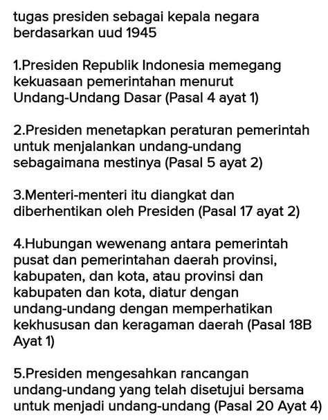 Tugas Presiden Sebagai Kepala Negara Dan Kepala Pemerintahan Newstempo