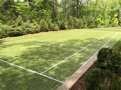 Synthetic Grass Tennis Court Landscape Boston By 360 Sportscapes