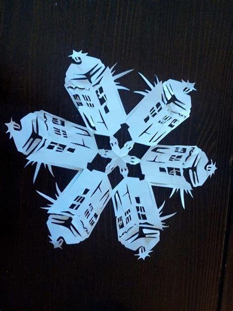 My Roommate Made A Tardis Snowflake Nerd Christmas Tardis