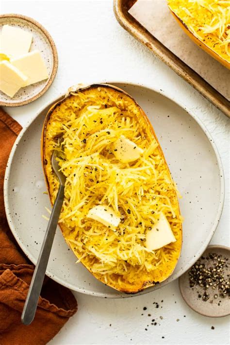 Simple Baked Spaghetti Squash Fit Foodie Finds