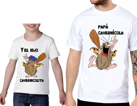 Playera Capitan Cavernicola Series Caricaturas 90s Papa Hijo Meses