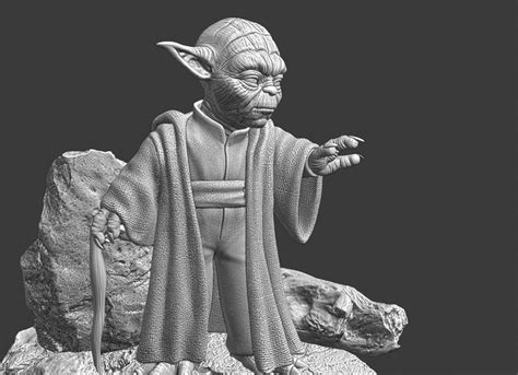 3d Printable Model Yoda Star Wars Cgtrader