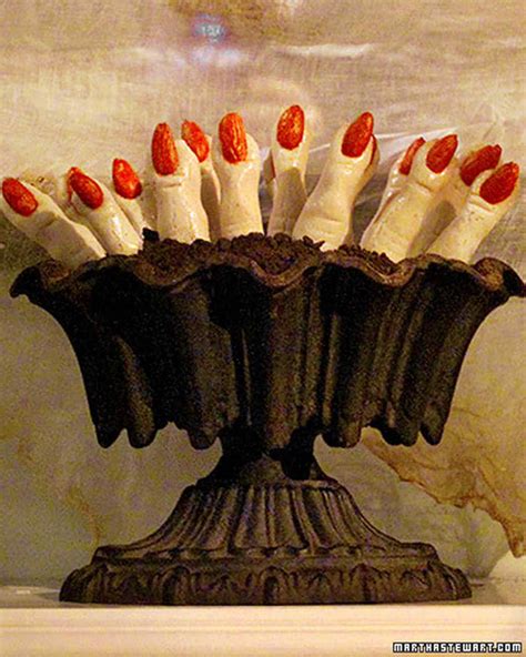 Keep in mind that homemade ladyfingers are not the same as store bought. Halloween Party Menus | Martha Stewart