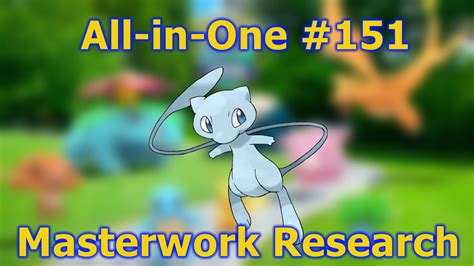 Pokémon Go Tour Kanto All In One 151 Masterwork Research Guide