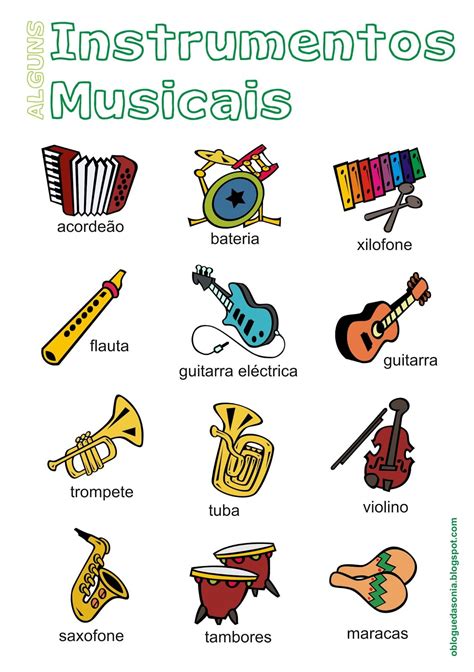 Imagens De Instrumentos Musicais Para Imprimir