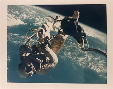 Nasa Nasa Astronaut Bruce Mccandless Untethered Spacewalk Colour Photo On Kodak Paper For