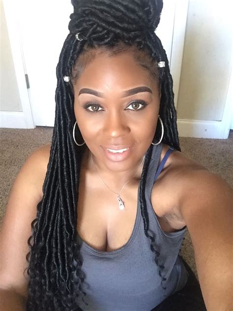 Individual Crochet Faux Locs With Curly Ends Fashionblog