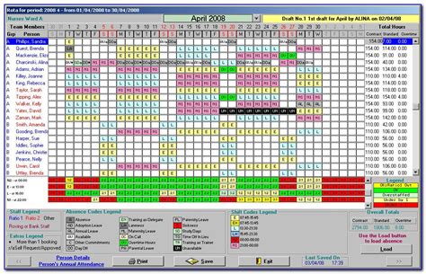 Free Roster Template Excel Suitable For Shift Work 24x7 Rostering And