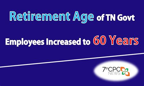 Tamil Nadu Retirement Age Government Order Pdf Retirement Age In