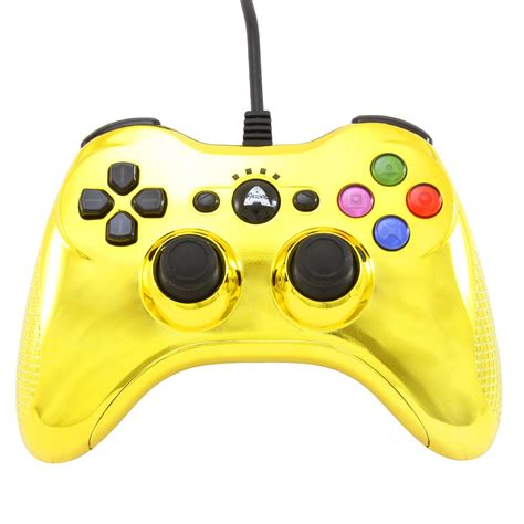 Arsenal Gaming PS3 Wired Controller Chrome Gold