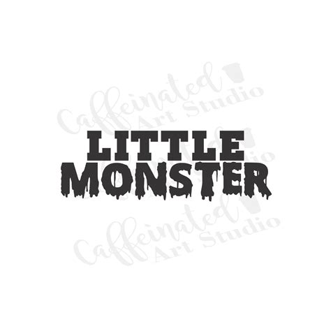 Little Monster Svg Monster Svg Halloween Svg Halloween Etsy