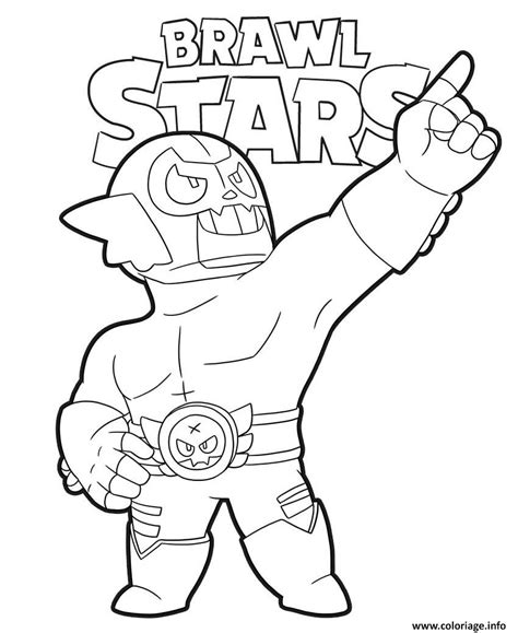 El primo throws a flurry of punches at his enemies. Coloriage Draw It Cute coloring page BrawlStars El Rudo ...