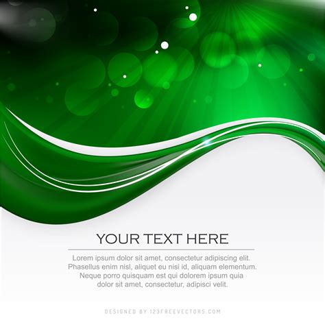 Abstract Dark Black Green Background Template