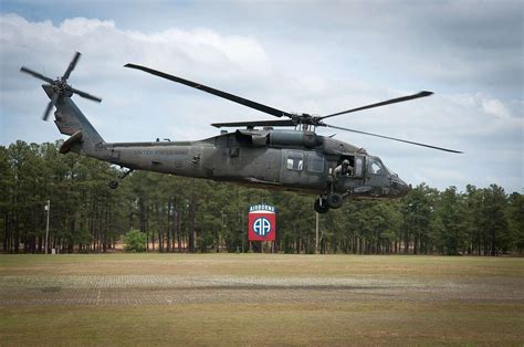 A Uh60 Black Hawk Helicopter Operated By The 82nd Airborne Nara