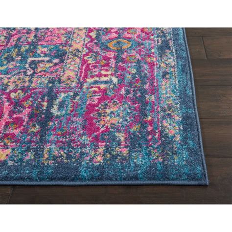 Nourison Passion Blue 67 X 96 Area Rug Traditional Boho Bed Room