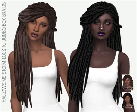 Missparaply Ts4 Hallowsims Storm Locs And Jumbo Box Sims Update