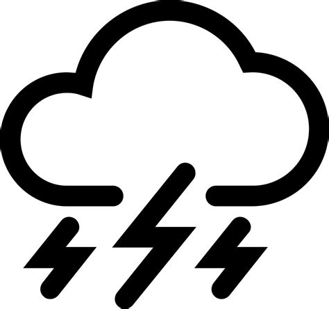 Severe Thunderstorm Svg Png Icon Free Download 295991